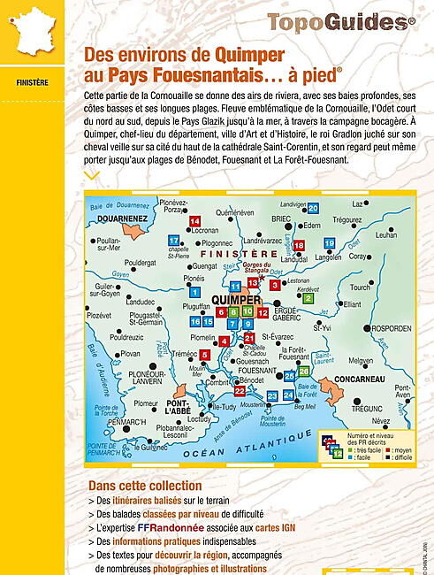 FFRP - P299 LES ENVIRONS DE QUIMPER A PIED FFRP