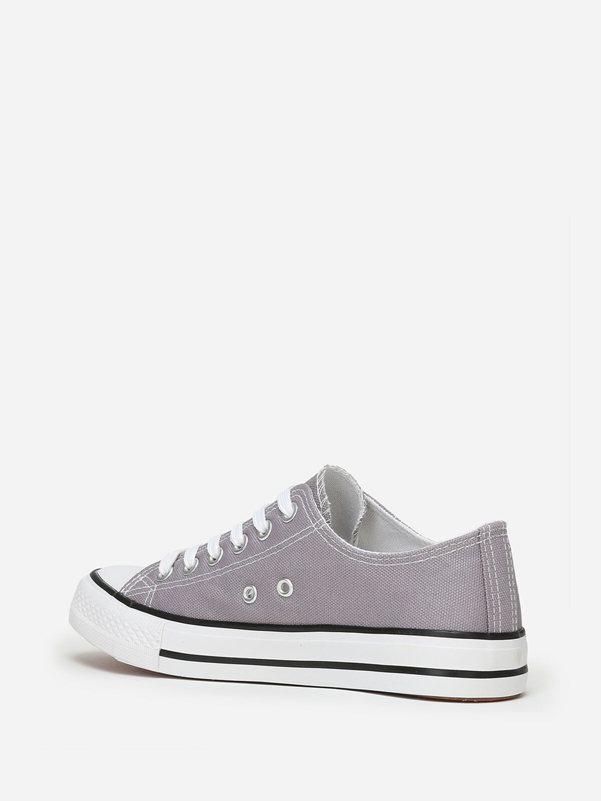 Tennis basses en toile- Gris