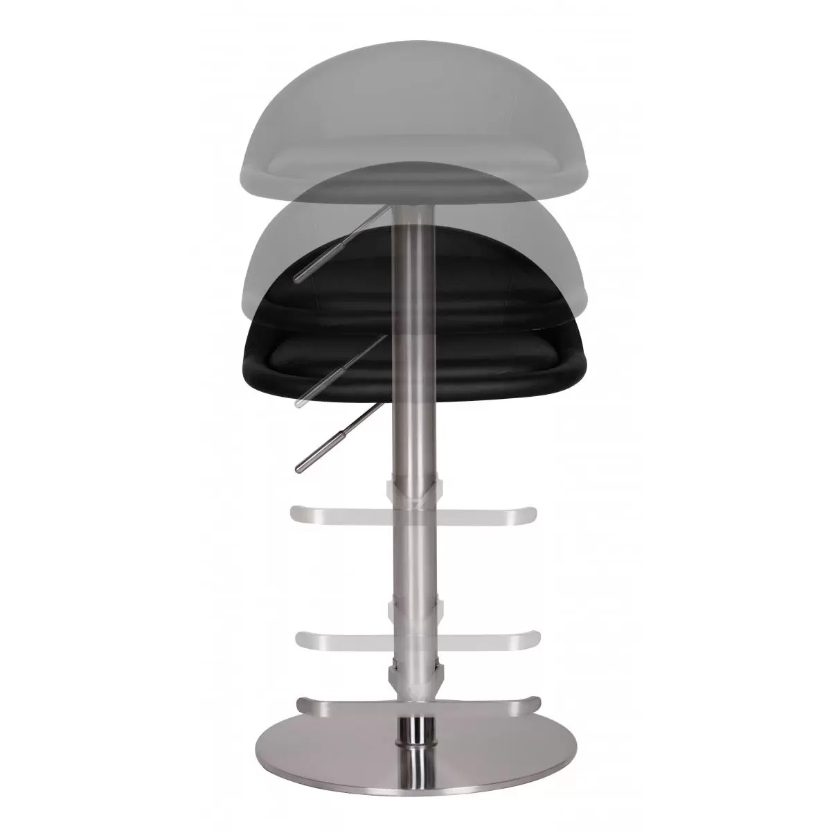Barhocker Banus schwarz,silber