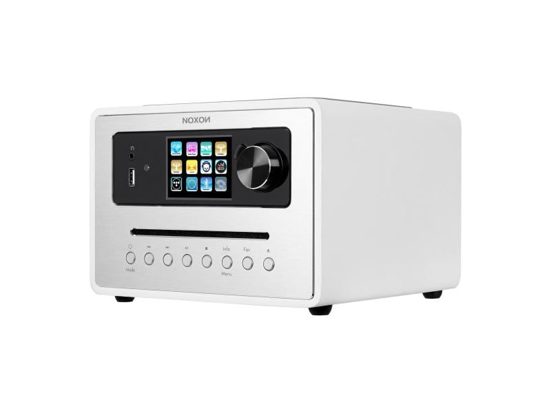 Noxon Radio/CD-Player iRadio 500 Weiss DAB , Internetradio oder UKW