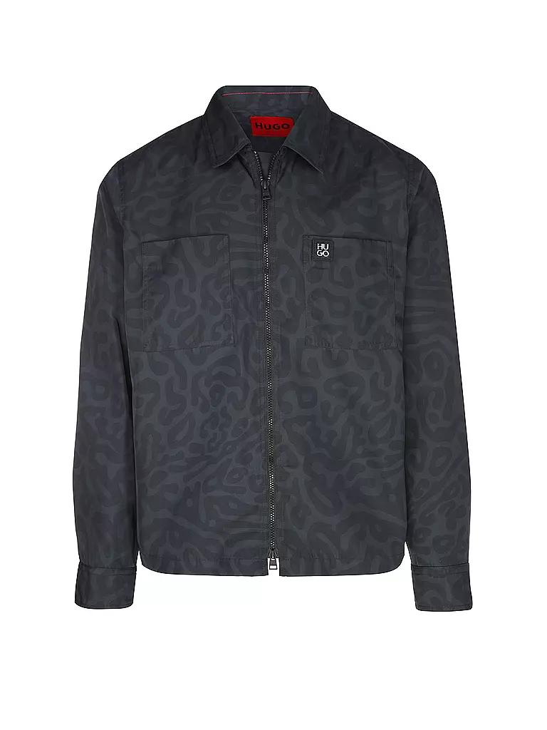 HUGO Overshirt schwarz