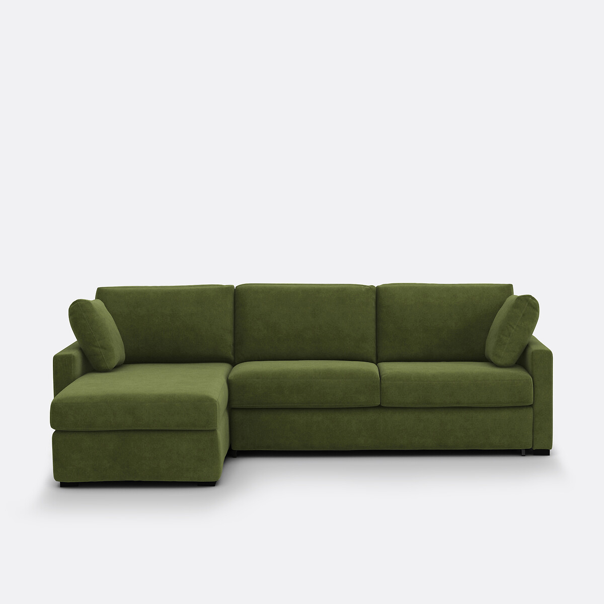LA REDOUTE INTERIEURS<br>Sofá-cama de canto em veludo de espuma premium HR Timor