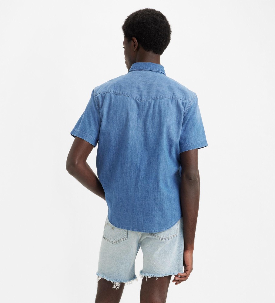 Camisa Levi's Western Relaxed Fit, Azul Escuro