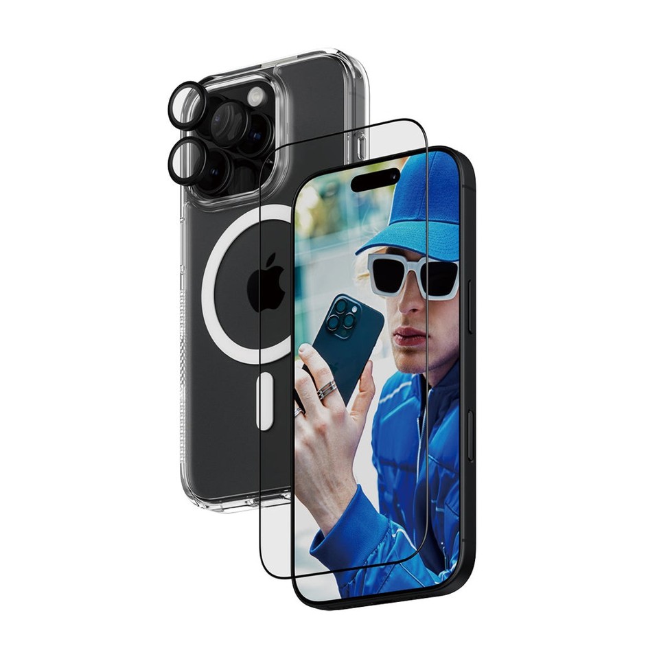 PanzerGlass - iPhone 16 6.3'' Pro 3-in-1 Protection Bundle