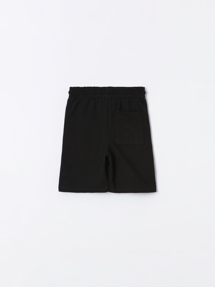 Conjunto de 2 Bermudas Felpudas - Pretas