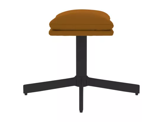 Repose-pied Marron 60x60x36 cm Velours