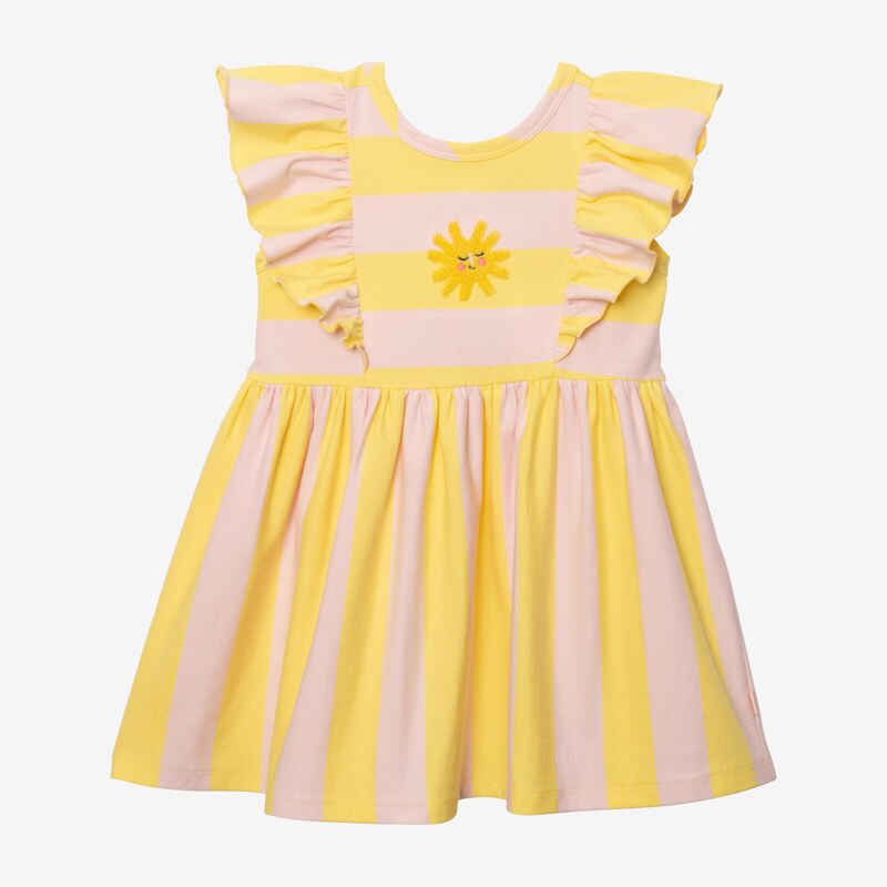 Robe bébé fille rayures bicolores rose Catimini Rose