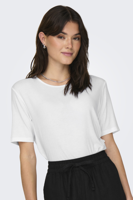 Jacqueline de Yong witte dames t-shirt