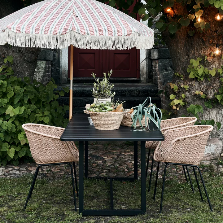 House Doctor - Helo Outdoor Tisch, 90 x 200 cm, grün