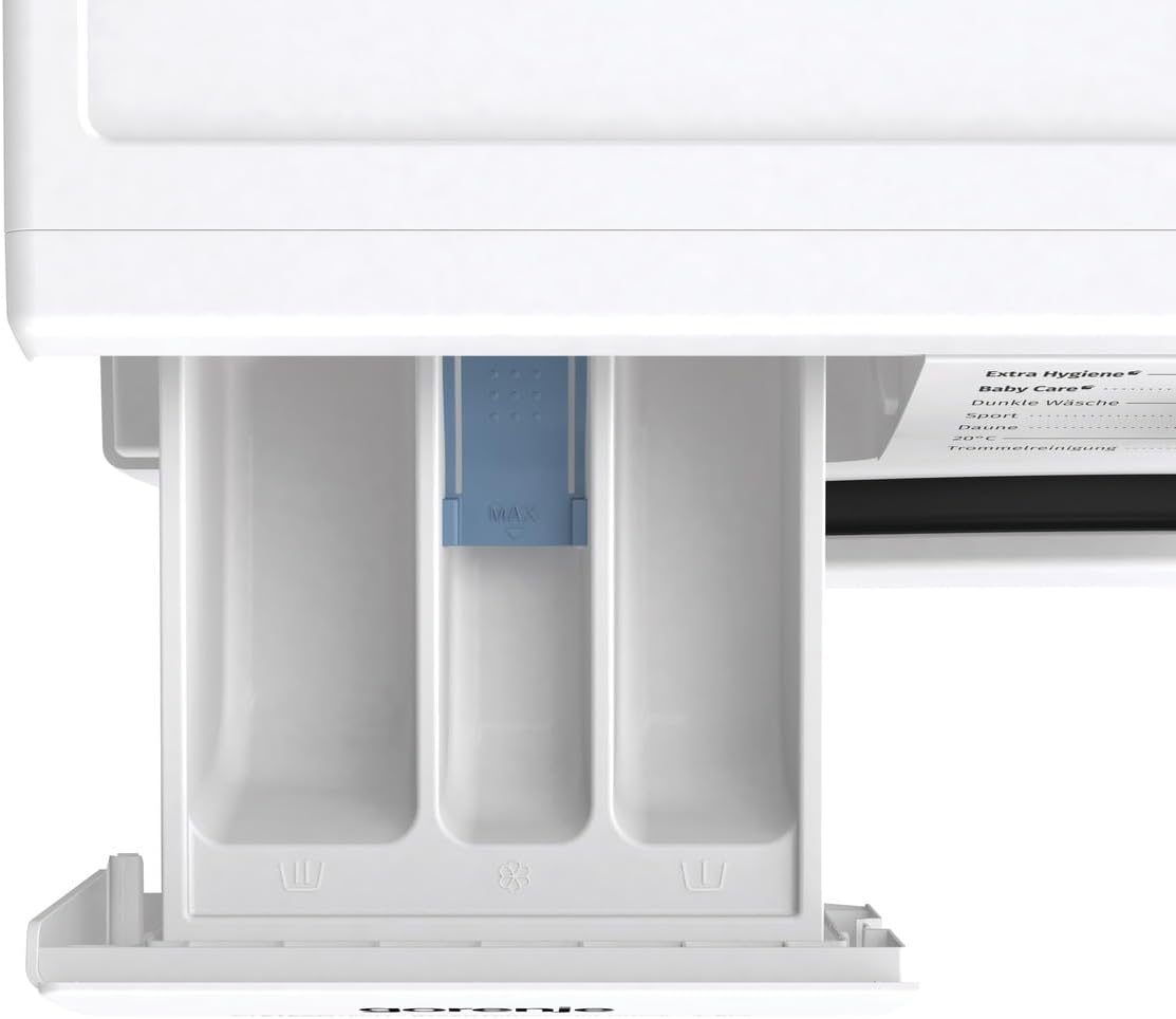 Gorenje WNHPI84APS/DE Waschmaschine mit Dampffunktion / 8kg, 54L / 1400 U / 15 Programme/AquaStop/Inverter PowerDrive Motor/RainDrop Trommel/Kindersicherung/EEK A/Weiß