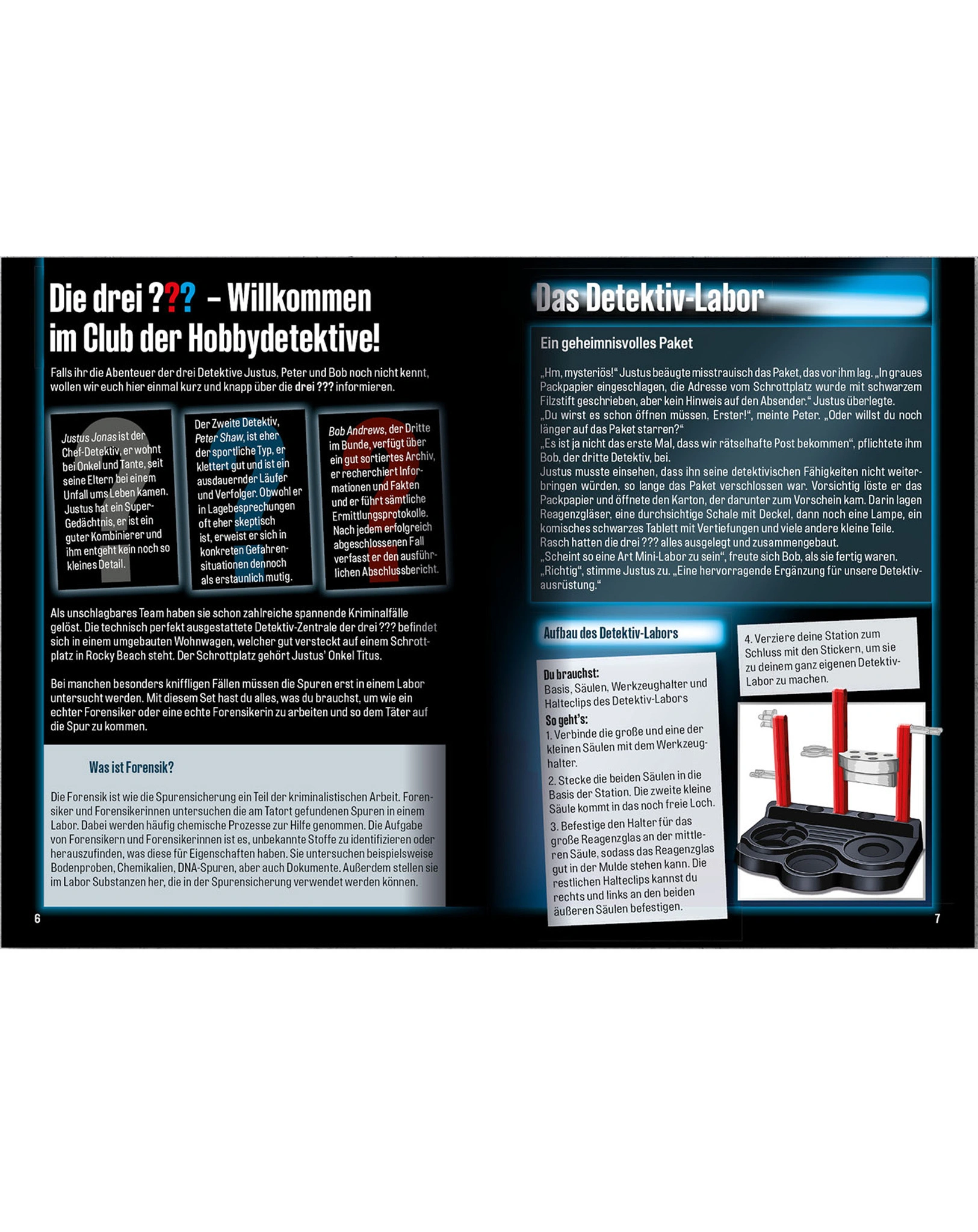 Detektiv-Zubehör DIE DREI ??? DETEKTIV-LABOR