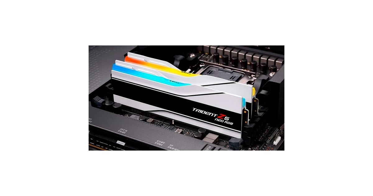 G.Skill64 GB DDR5-6000 Kit werkgeheugen  (Zilver, F5-6000J3036G32GX2-TZ5NRW, Trident Z5 RGB, EXPO)