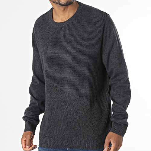 Sweat Crewneck Bwo Michael Gris Anthracite Chiné