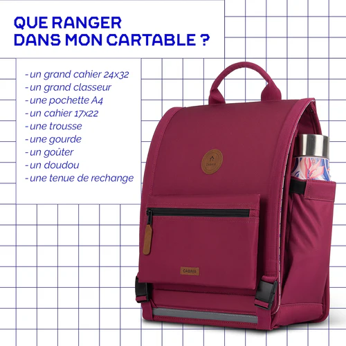 Cartable Discover Large Matera bordeaux
