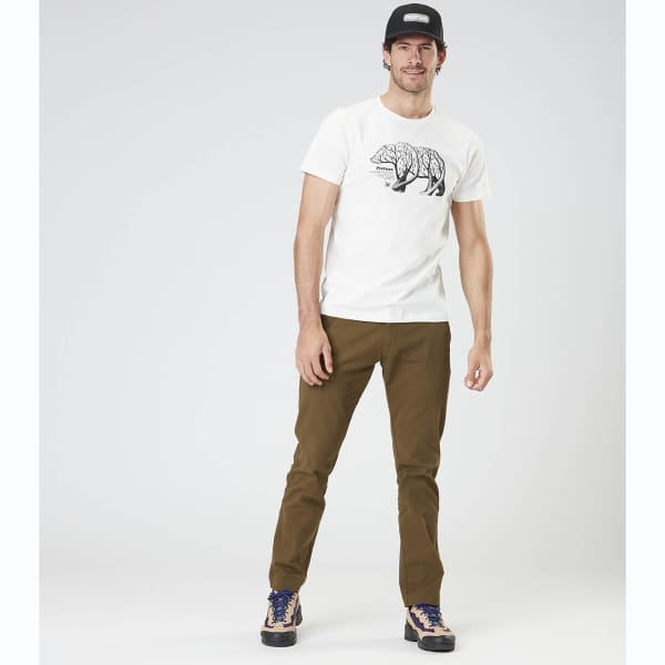 T-shirt PICTURE D&S BEAR BRANCH TEE NATURAL WHITE
