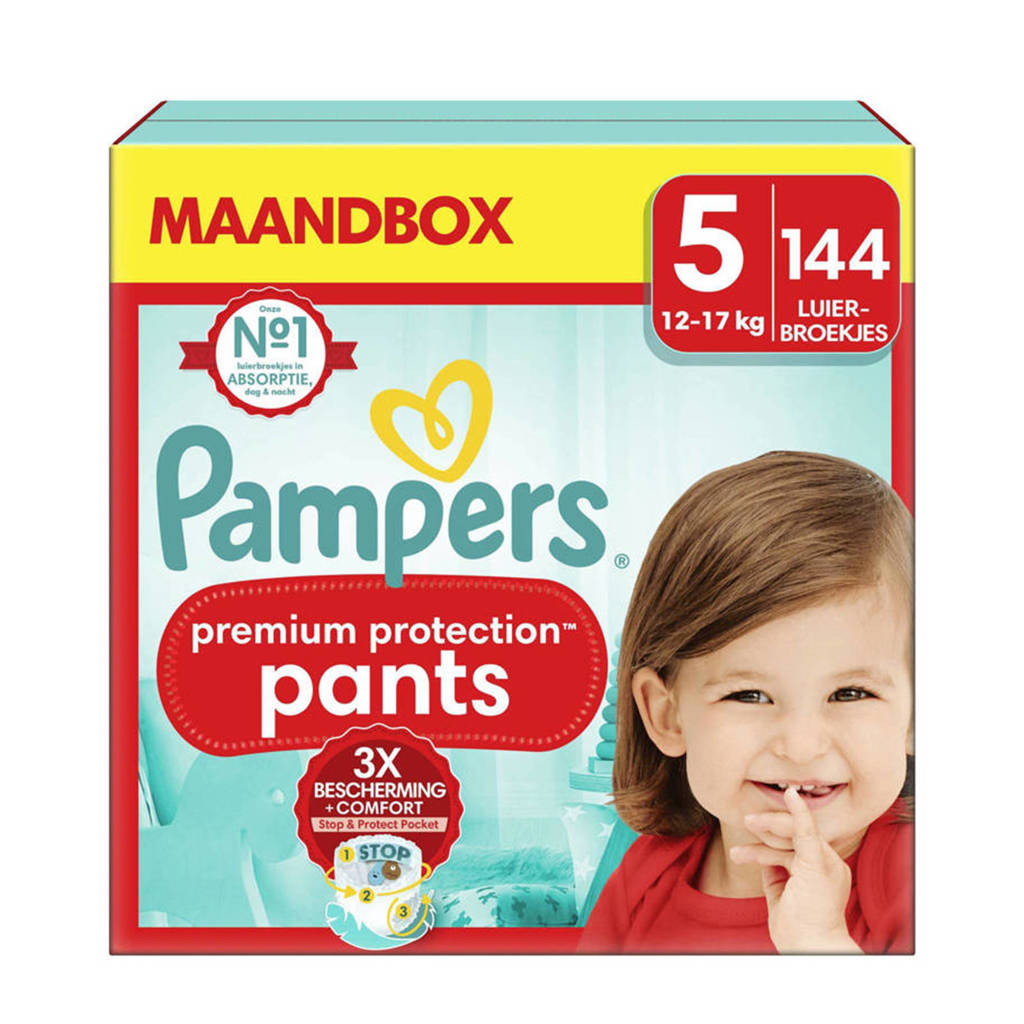 De uitvinding voor bewegelijke babysMaat 5 maandbox - 144 luierbroekjes - 12kg-17kg