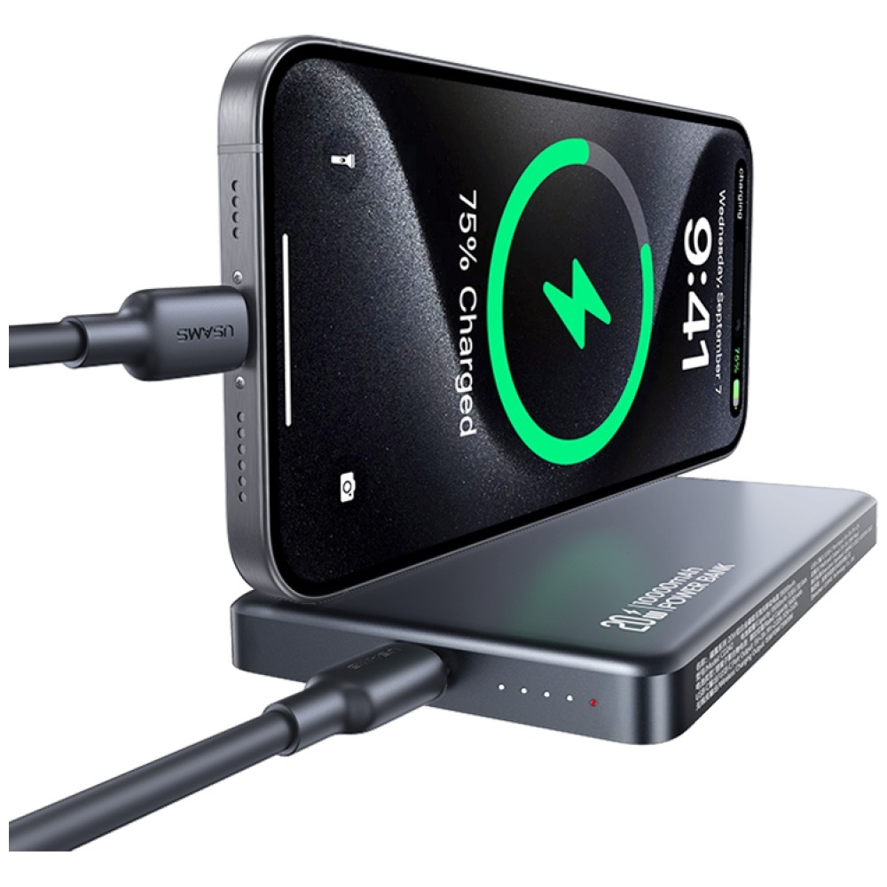 (20W) 10000mAh CY Series Magnetisches MagSafe Ladegerät USB C Powerbank - Titanium