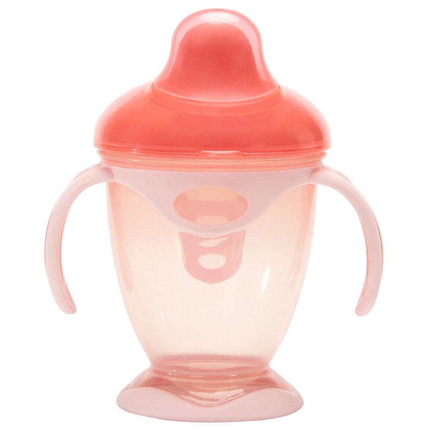 Tasse d'apprentissage à anses 180 ml rose - Ecru