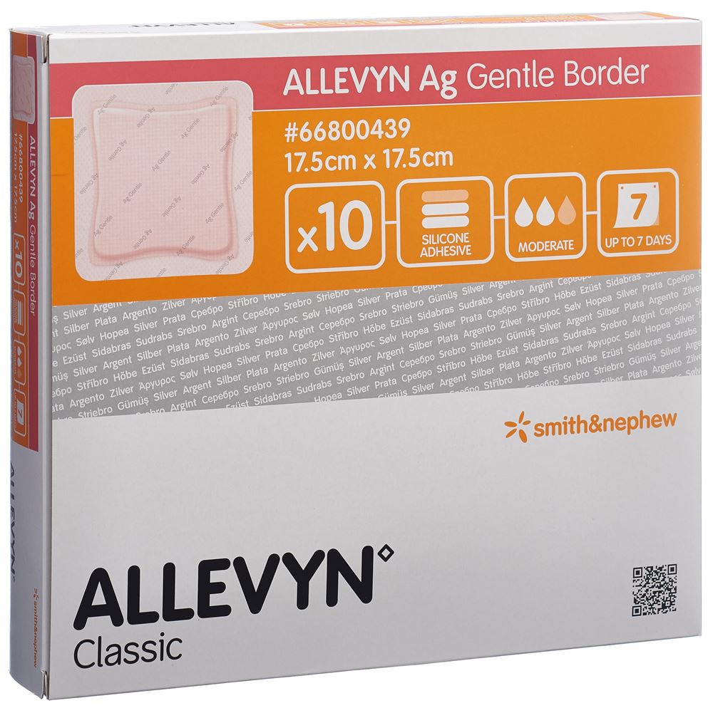 ALLEVYN Wundverband 17.5x17.5cm 10 Stk