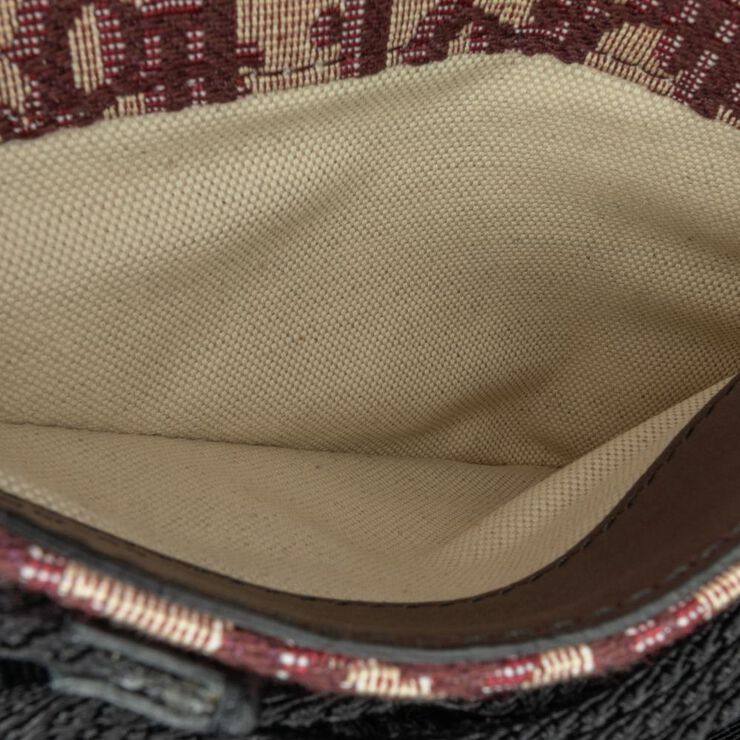 Dior Vintage Dior Saddle Bag Red