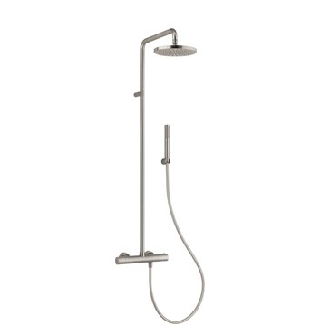 Plieger Napoli opbouw regendouche 20cm met thermostaatkraan RVS