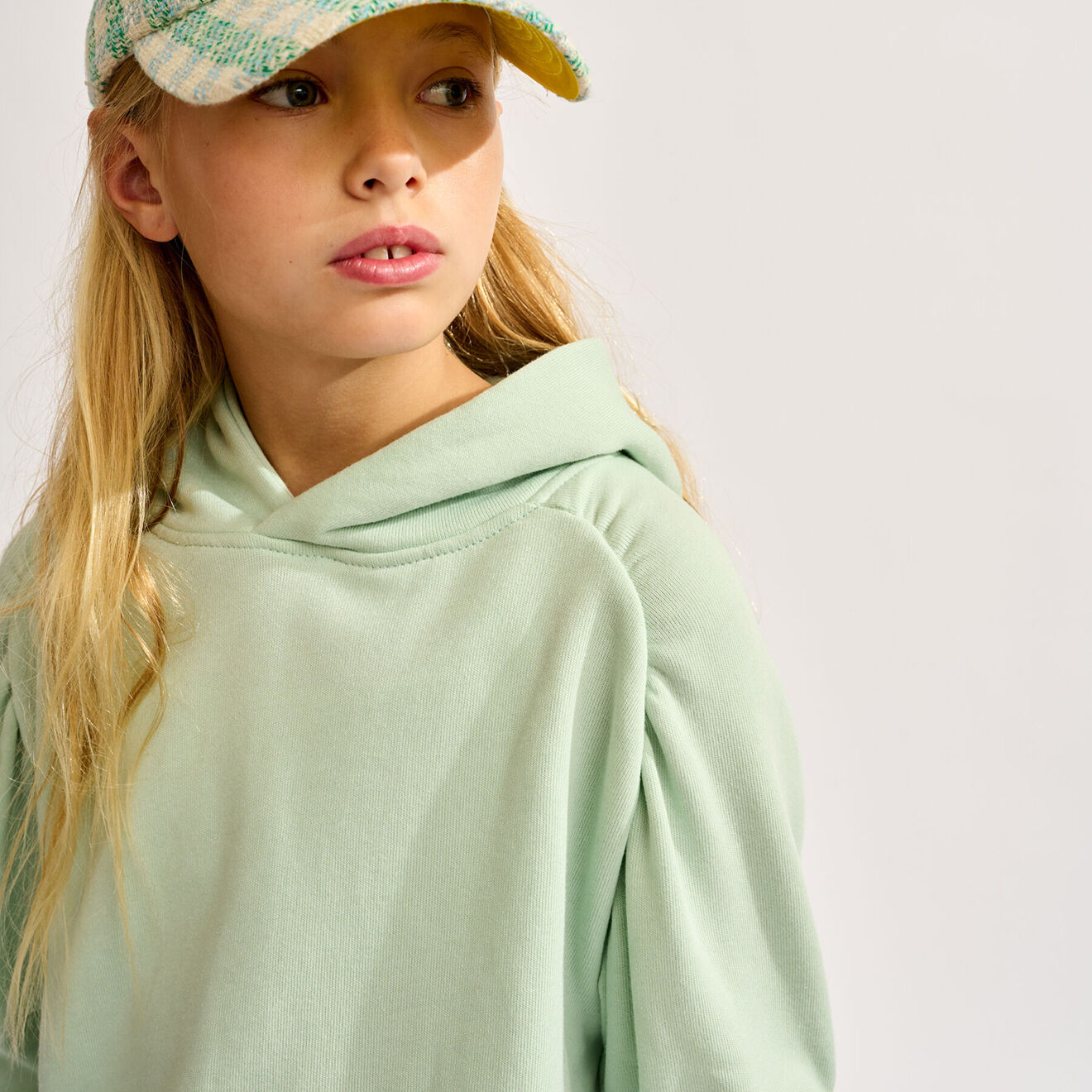 Bellerose Sweat à capuche Flounce opale