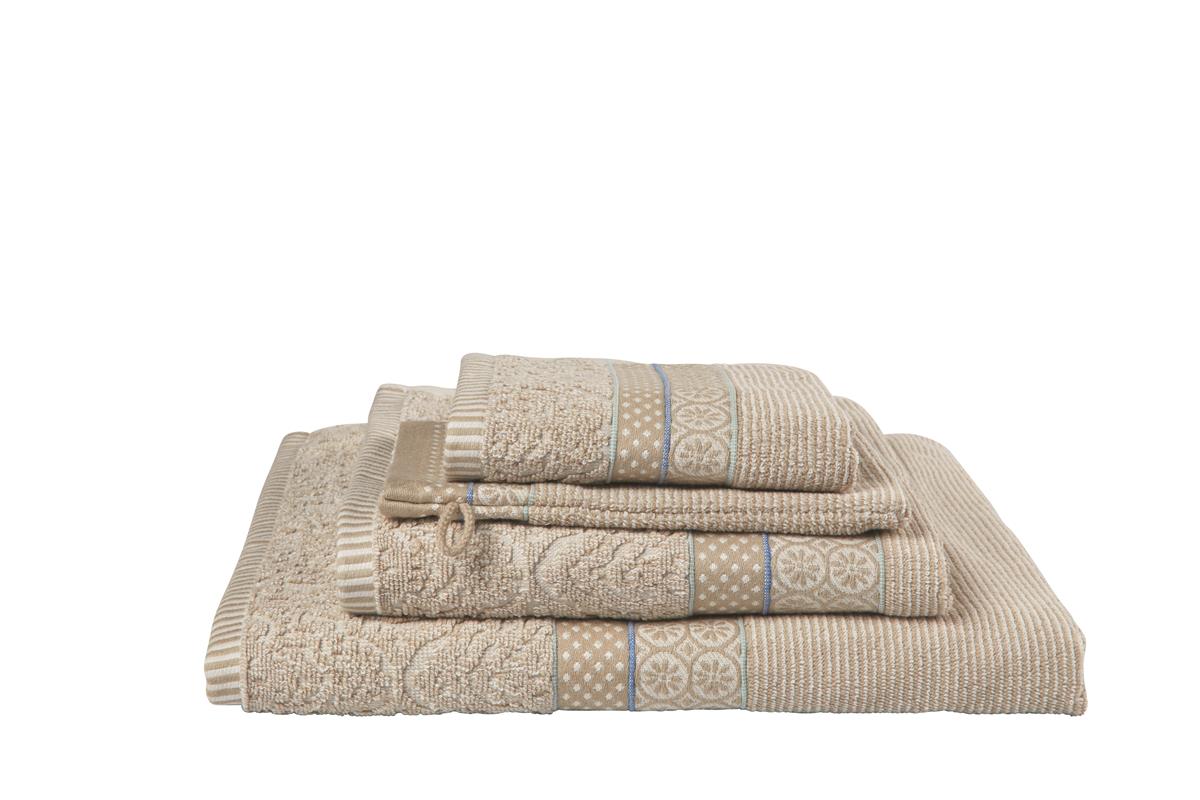 Pip Studio Soft Zellige - Douchelaken - 70x140 - Khaki