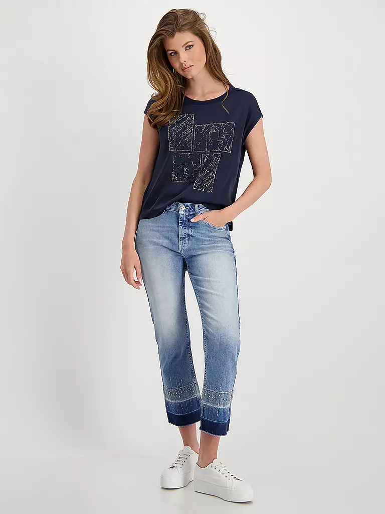 MONARI Blusenshirt dunkelblau