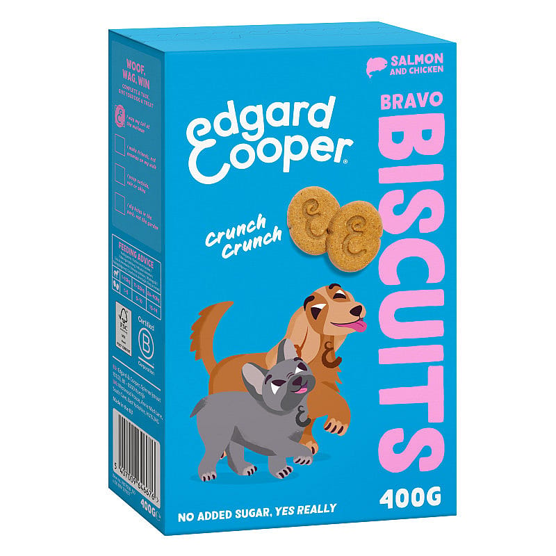 Edgard & Cooper Bravo Biscuits Zalm & Kip 400 gram | 13516