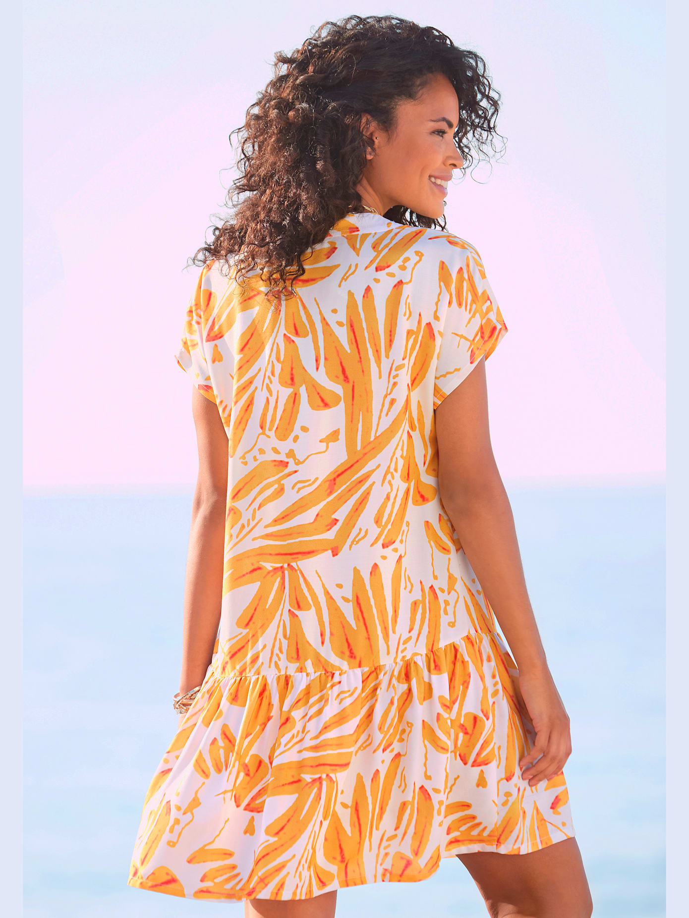 Robe chemisier robe tunique à encolure en v