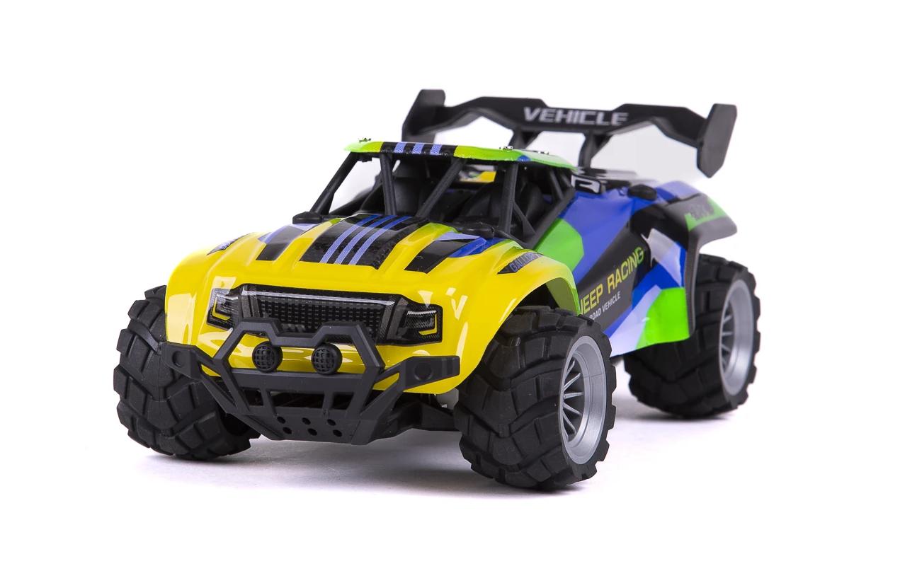 Buggy Jeep Racing Blau/Grün, 1:18Akku-Betriebenes RC Auto für Kinder ab 6 Jahren