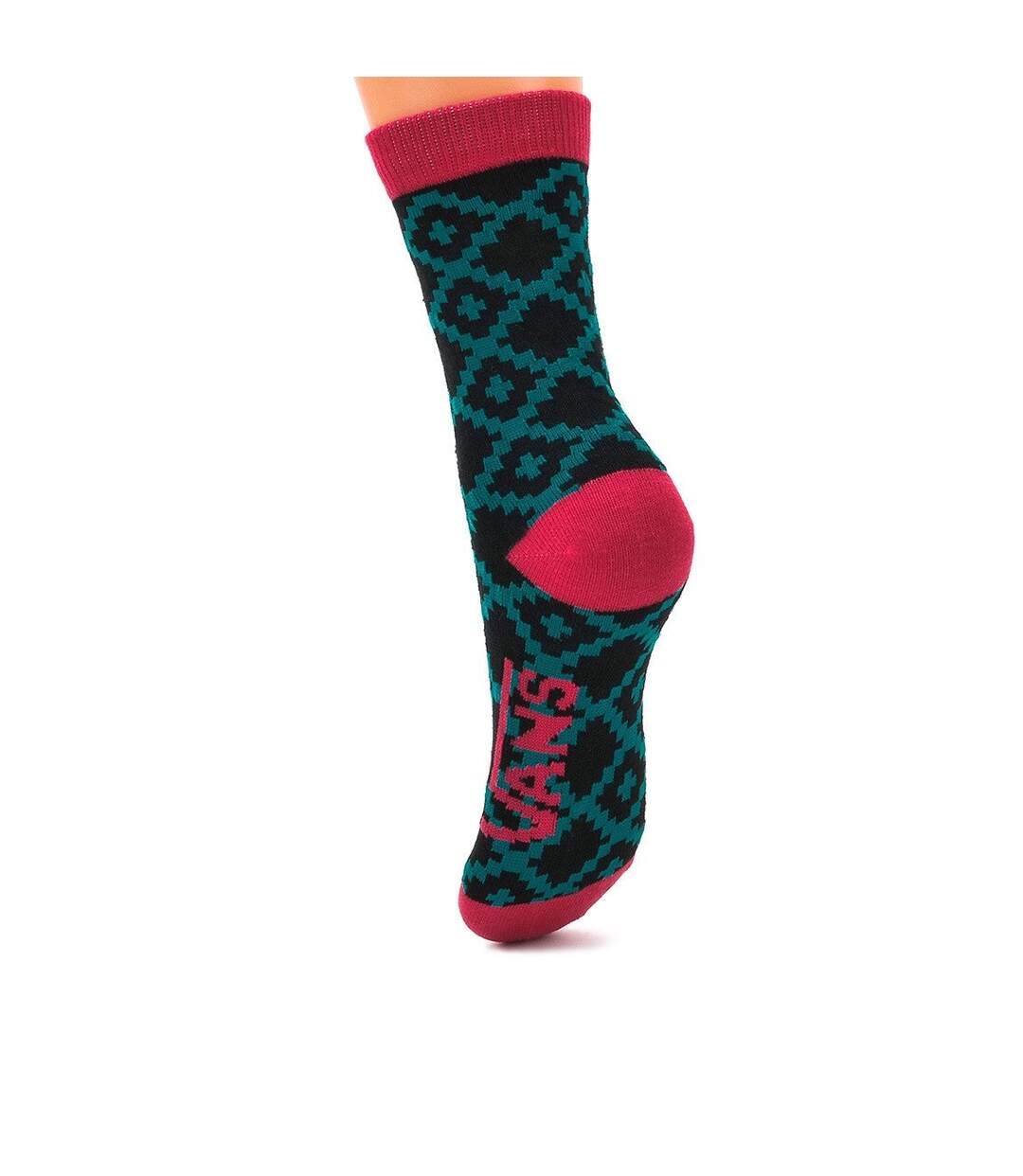 Vans - Chaussettes KALEY - Femme (Noir / Bleu sarcelle / Rose) - UTUT838