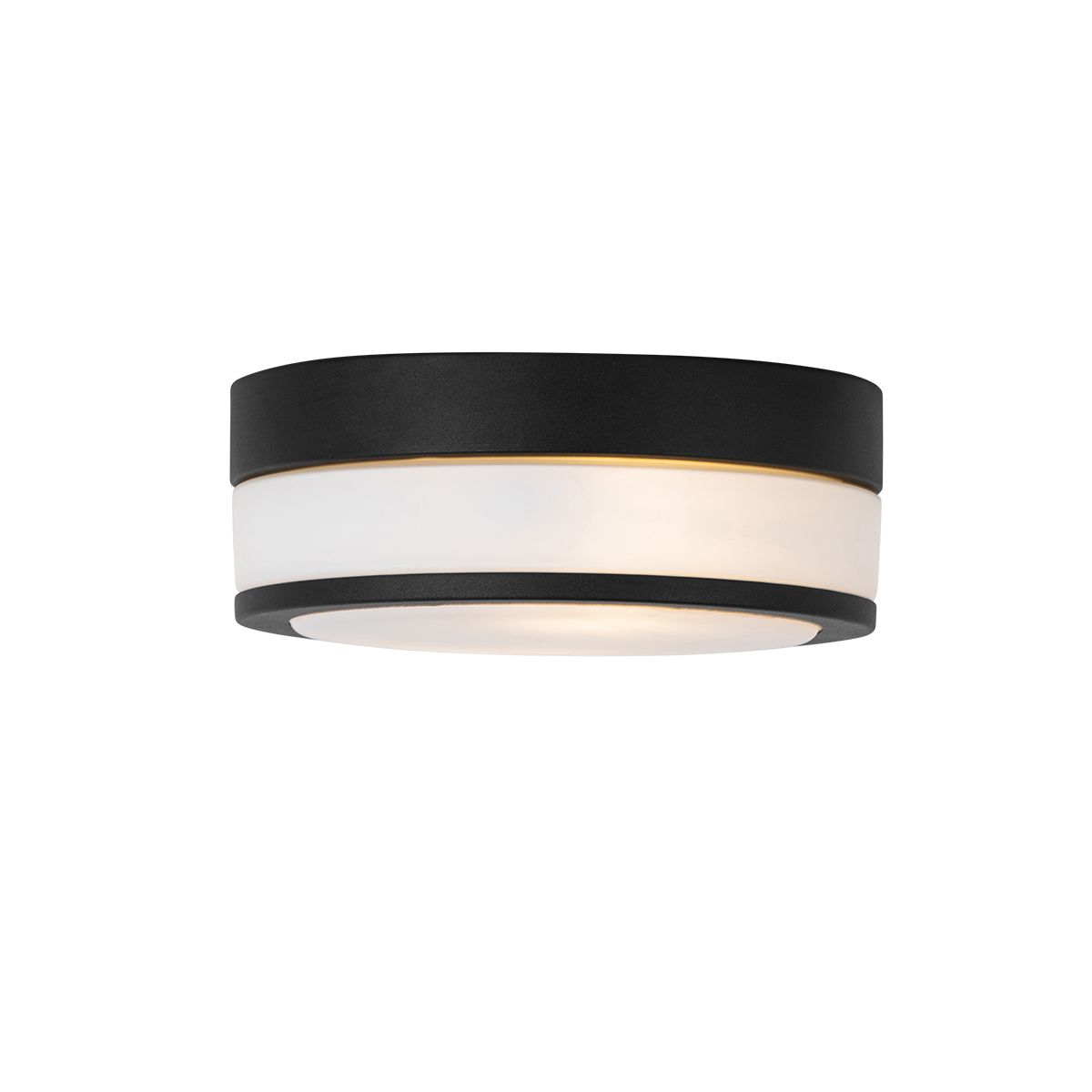 Moderne plafondlamp zwart 23 cm IP44  - Flavi