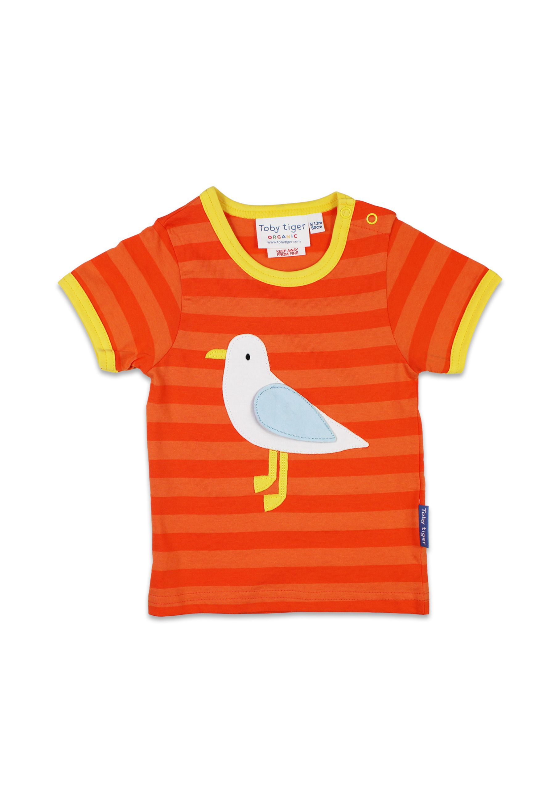 Toby Tiger Kurzarmshirt mit Möwen-Applikation