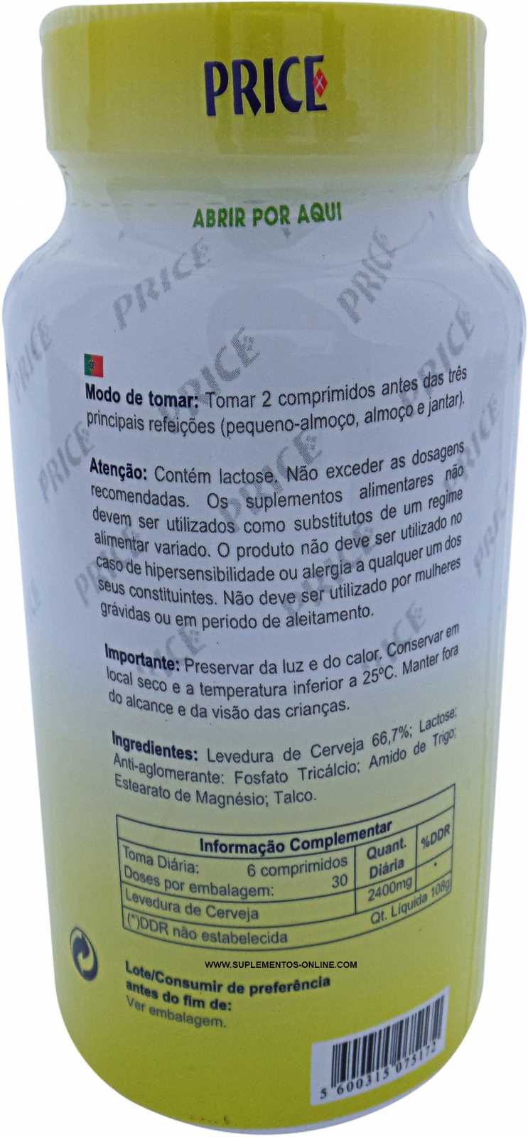 Fharmonat Levedura 180 comprimidos