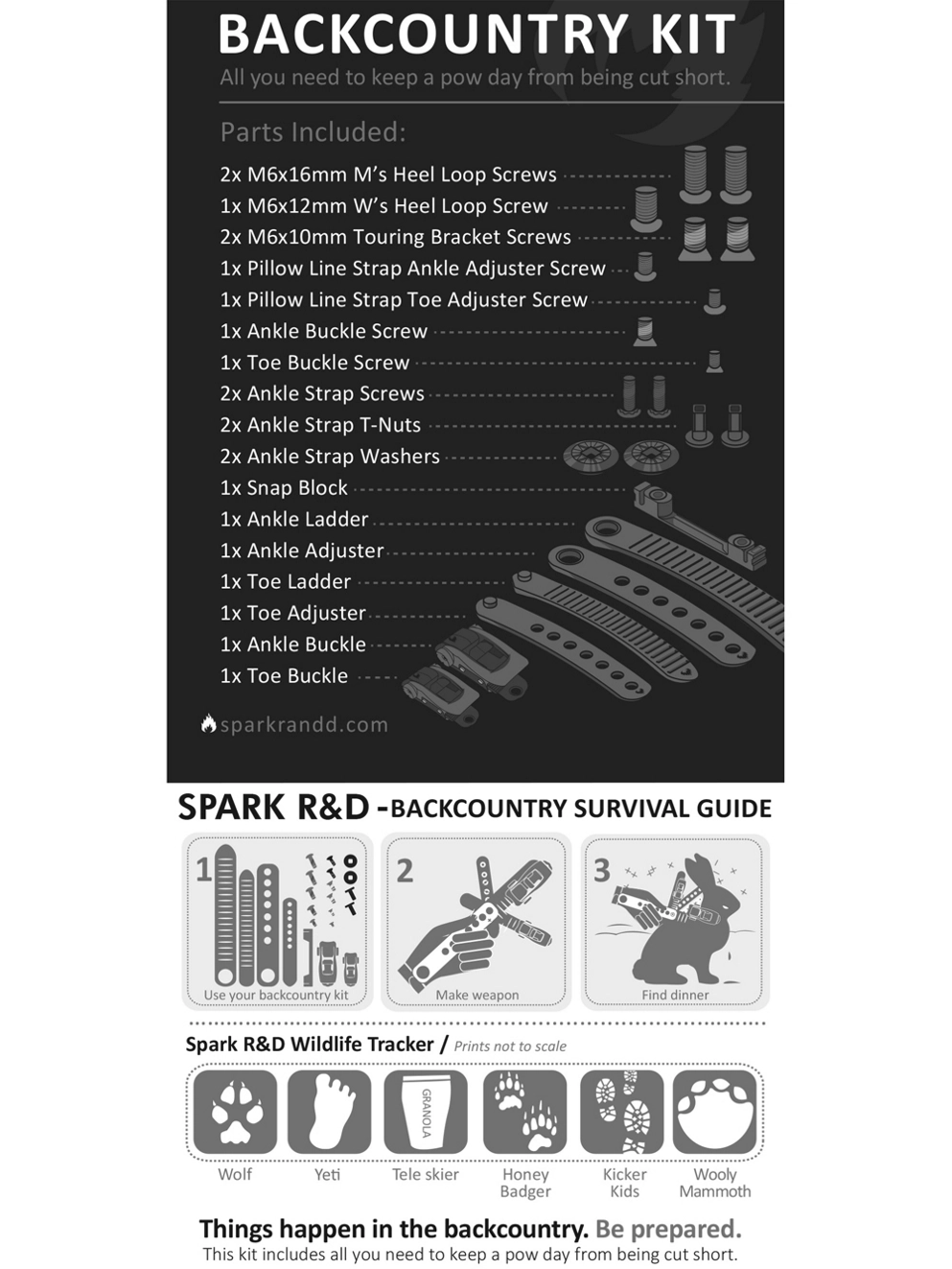 Spark R&D Backcountry Kit black