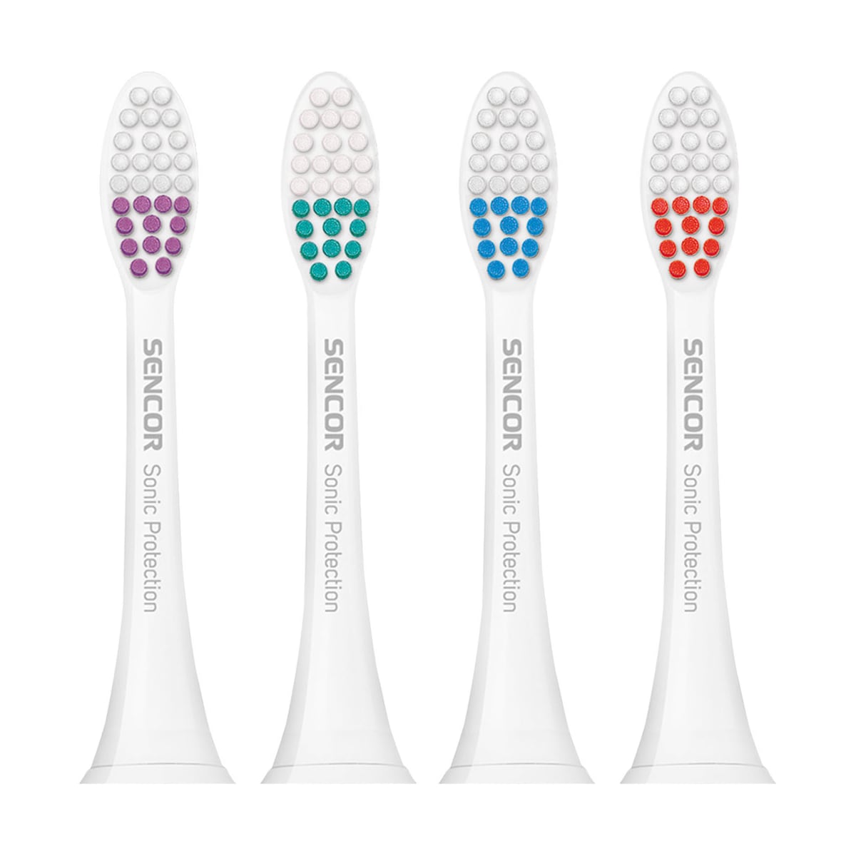 SENCOR Tannbørster 4-Pack Sonic Protection Refill