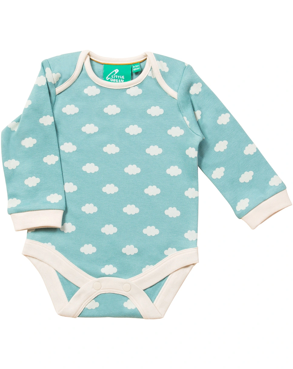 Langarmbody FLUFFY CLOUD 2er-Pack in blau
