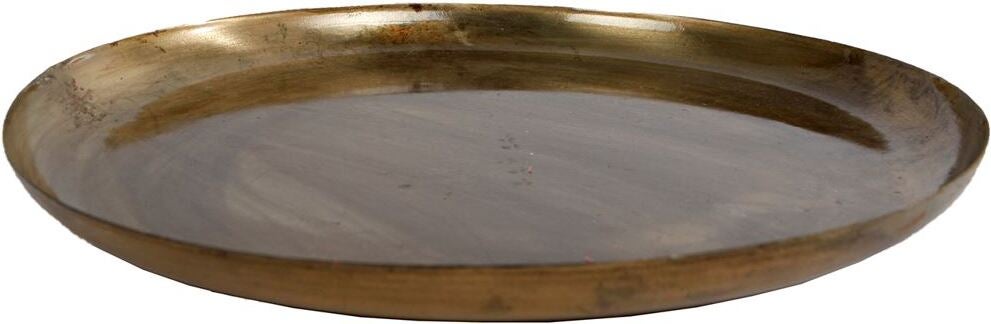 Decoratiebord Keagan goud D 28 H 2 cm