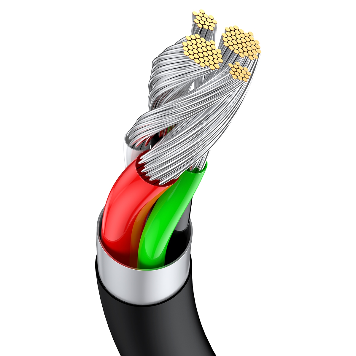 Ladekabel USB Typ C 2 m schwarz