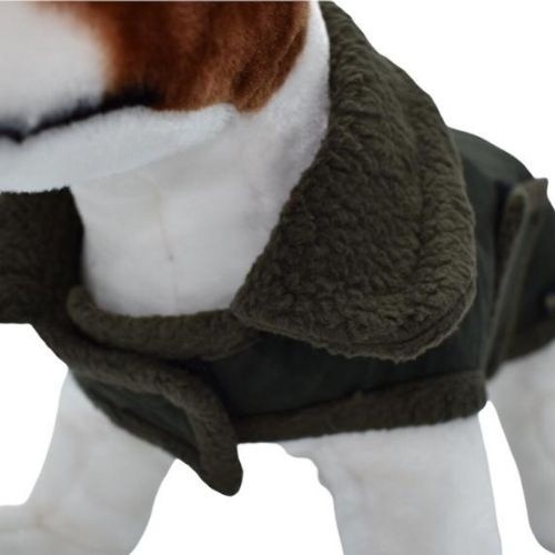 Casaco de nobuck cinza leal para cães