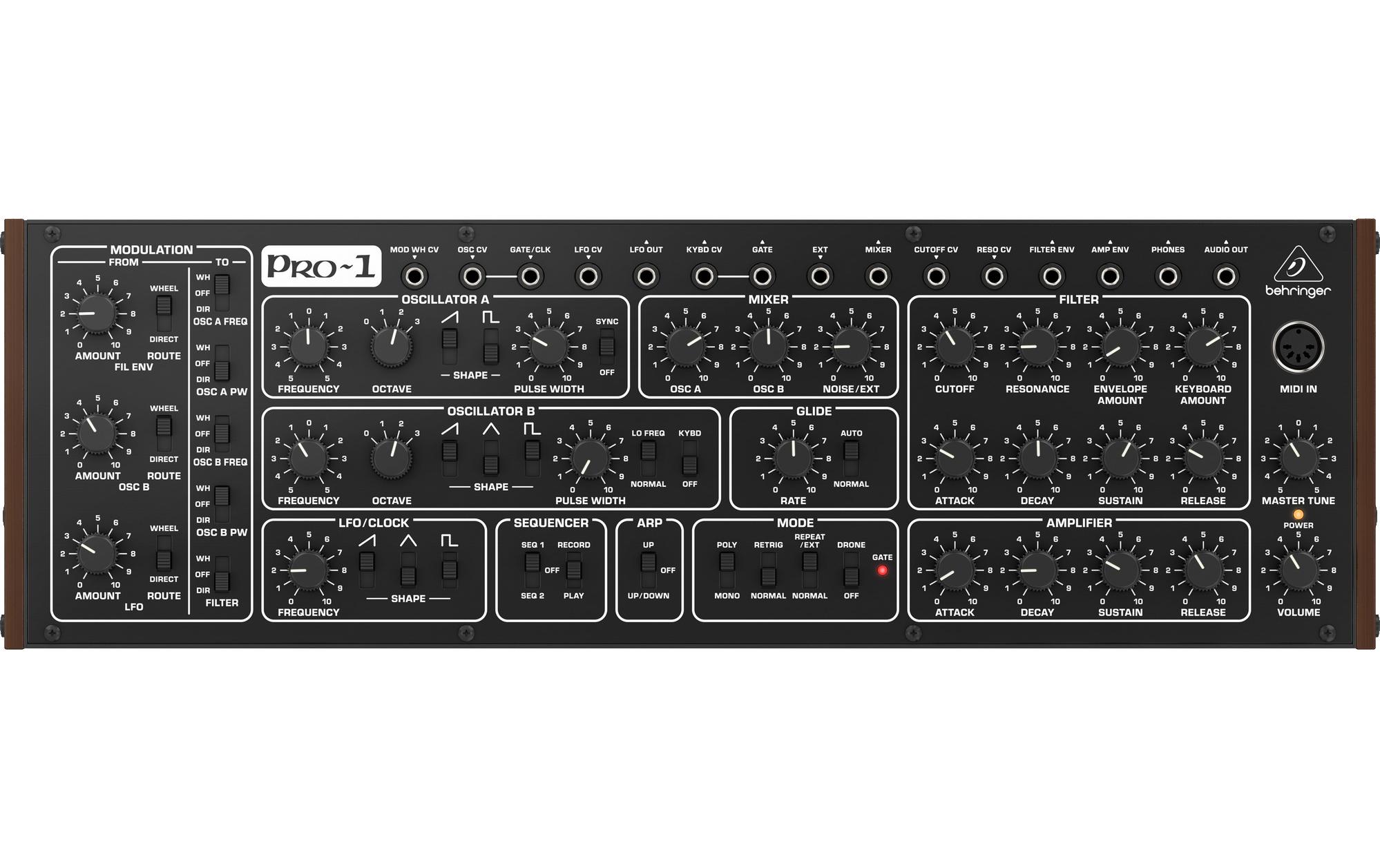 Synthesizer Pro-1<br>Analoger Synthesizer
