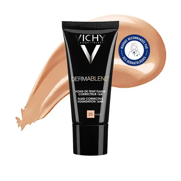 Base Corretiva Vichy Dermablend 16h Fluida nº 30 Bege 30ml