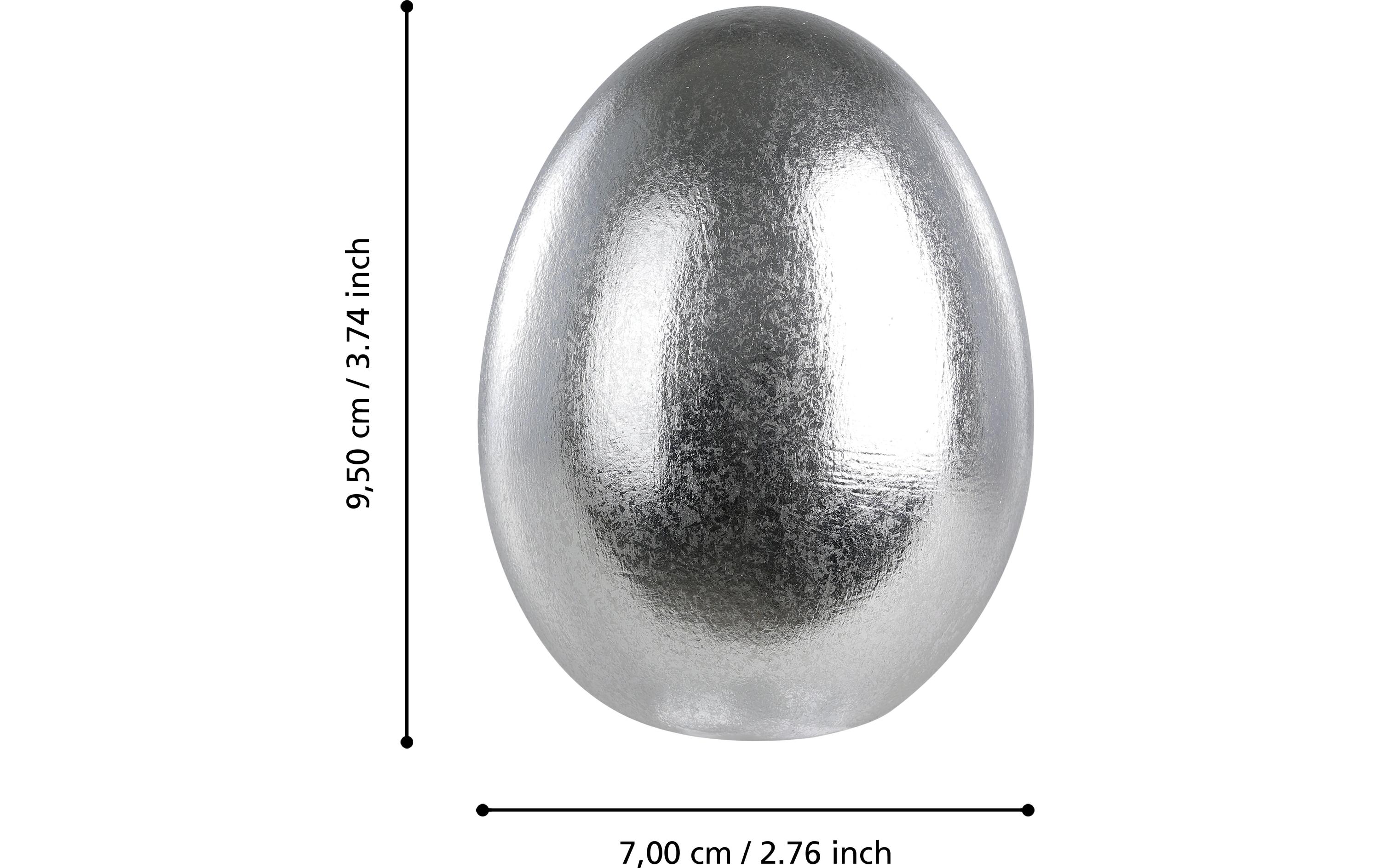 Ei Chilandy 9.5 cm, SilberOsterdeko