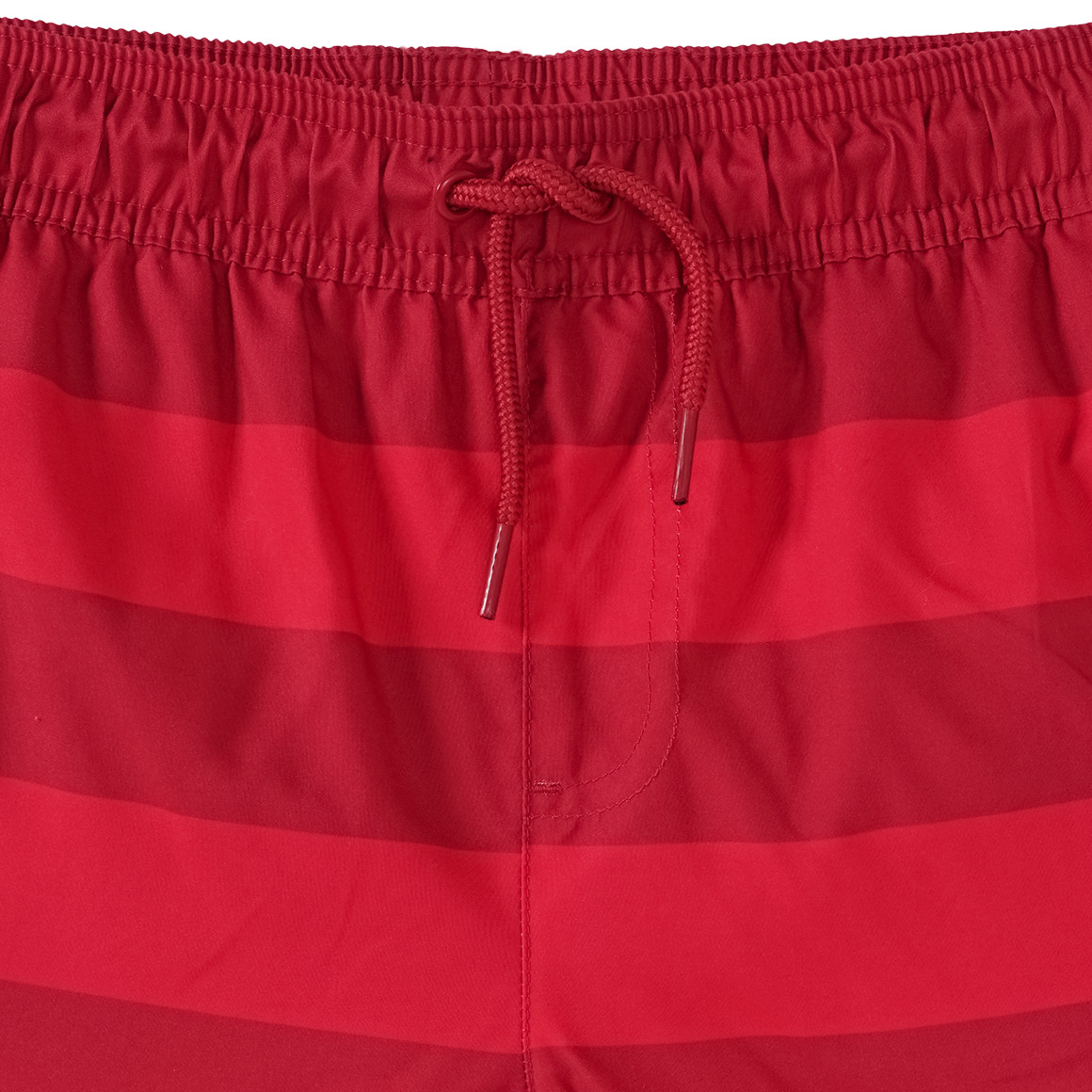 Famy Jungen Badeshorts mit Streifen dunkelrot / hellrot