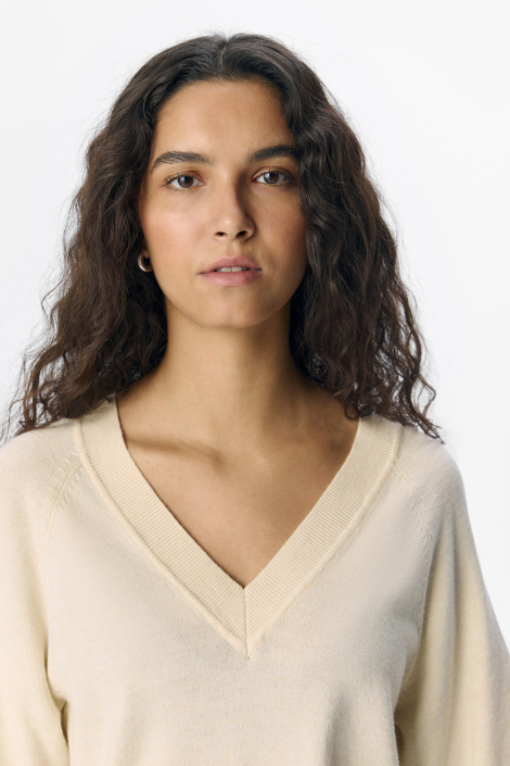 Object beige dames trui
