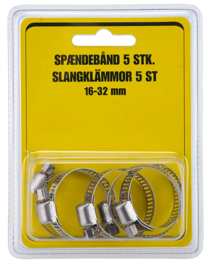 Spændebånd 16-32 mm 5-pak