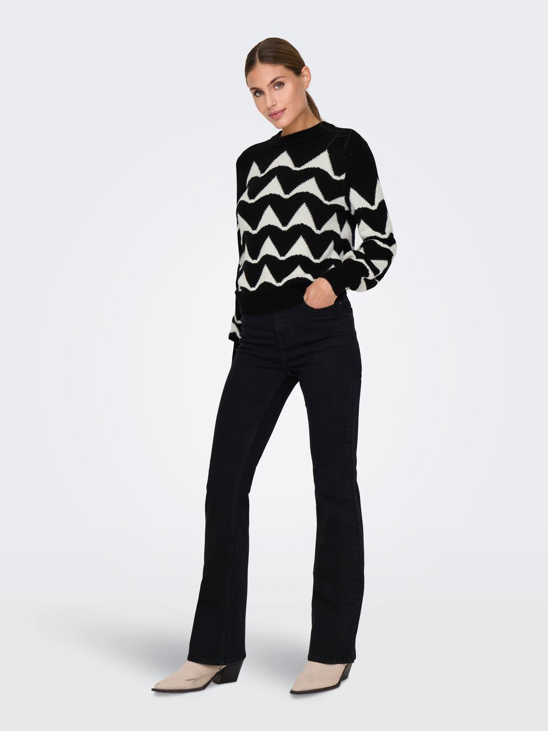 JDYTINA Strickpullover Black