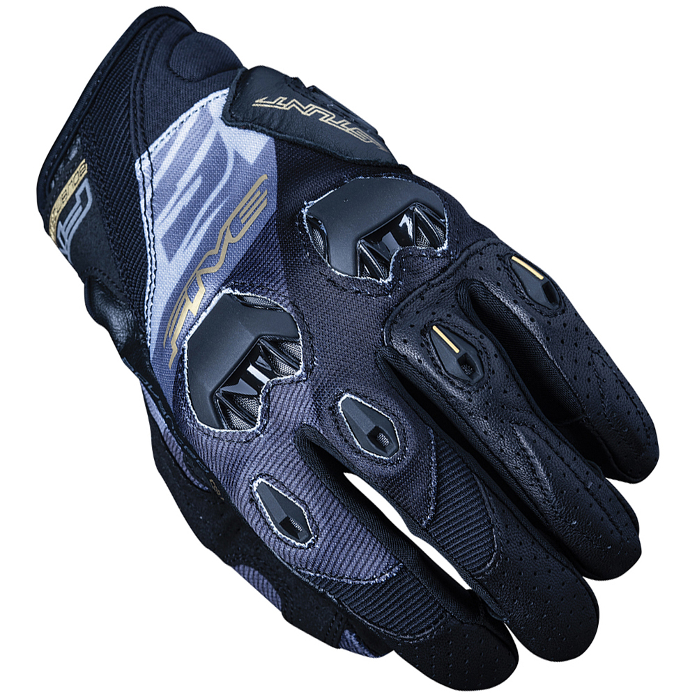 Five - Gants Stunt Evo Replica Spread Noir / Or / Blanc