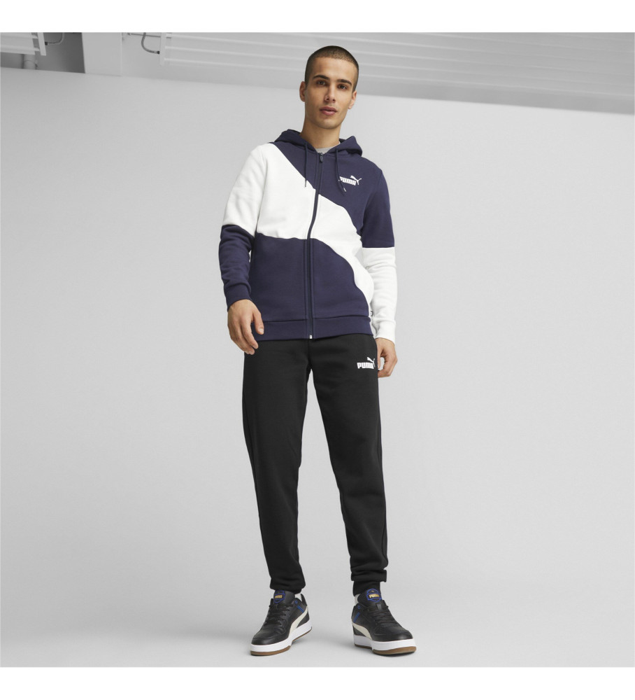Conjunto de treino completo Puma Power Cat Sweat azul marinho